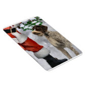 Deutsches Drahthaar Pointer mit Weihnachten Magnet (Rechte Seite)