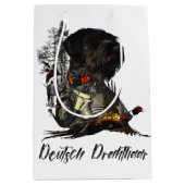 Deutsches Drahthaar Pointer Mittlere Geschenktüte (Vorderseite)