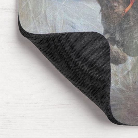 Deutsches Drahthaar Pointer Mousepad (Ecke)