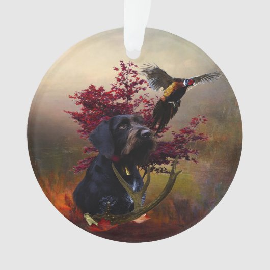 Deutsches Drahthaar Pointer Ornament (Vorderseite)