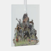 Deutsches Drahthaar Pointer Ornament Aus Glas (Vorderseite Rechts)