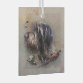 Deutsches Drahthaar Pointer Ornament Aus Glas (Vorderseite Rechts)