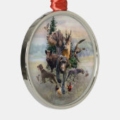 Deutsches Drahthaar Pointer Ornament Aus Metall (Rechts)