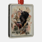 Deutsches Drahthaar Pointer Ornament Aus Metall (Rechts)