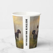 Deutsches Drahthaar Pointer Pappbecher (Links)