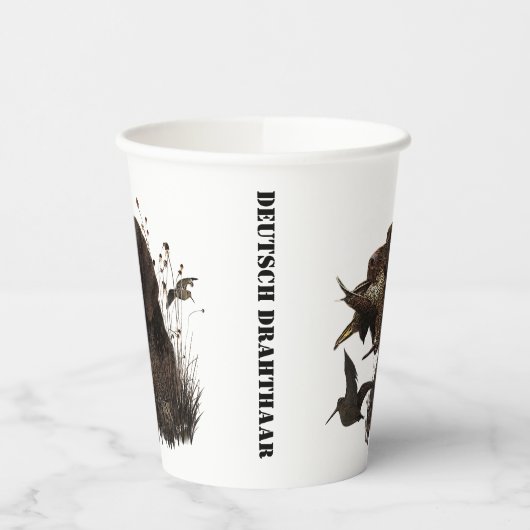 Deutsches Drahthaar Pointer Pappbecher (Links)