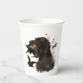 Deutsches Drahthaar Pointer Pappbecher (Vorderseite)