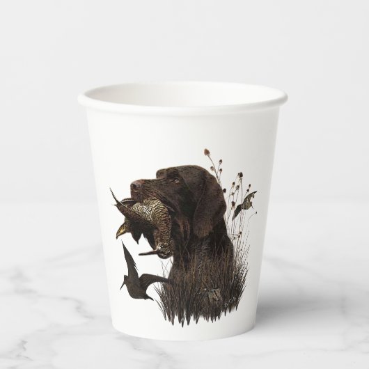 Deutsches Drahthaar Pointer Pappbecher (Vorderseite)