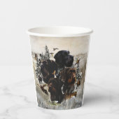 Deutsches Drahthaar Pointer Pappbecher (Rückseite)