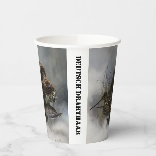 Deutsches Drahthaar Pointer Pappbecher (Links)