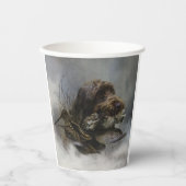 Deutsches Drahthaar Pointer Pappbecher (Vorderseite)