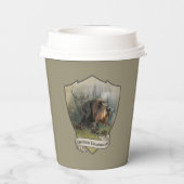 Deutsches Drahthaar Pointer Pappbecher (Rückseite)