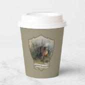 Deutsches Drahthaar Pointer Pappbecher (Vorderseite)