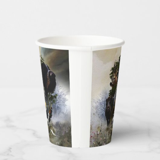 Deutsches Drahthaar Pointer Pappbecher (Rechts)