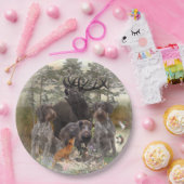 Deutsches Drahthaar Pointer Pappteller (Party)