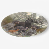 Deutsches Drahthaar Pointer Pappteller (Schrägansicht)