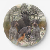 Deutsches Drahthaar Pointer Pappteller (Vorderseite)