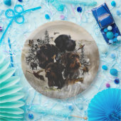 Deutsches Drahthaar Pointer Pappteller (Party)