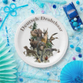 Deutsches Drahthaar Pointer Pappteller (Party)