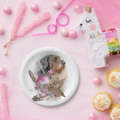 Deutsches Drahthaar Pointer Pappteller (Party)