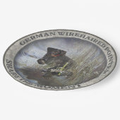 Deutsches Drahthaar Pointer Pappteller (Schrägansicht)