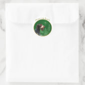 Deutsches Drahthaar Pointer Peace Runder Aufkleber (Tasche)