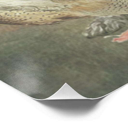 Deutsches Drahthaar Pointer Poster (Ecke)