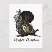 Deutsches Drahthaar Pointer Postkarte (Vorderseite)