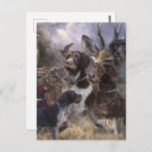 Deutsches Drahthaar Pointer Postkarte (Vorne/Hinten)