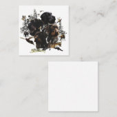 Deutsches Drahthaar Pointer Quadratische Visitenkarte (Vorne/Hinten)