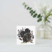 Deutsches Drahthaar Pointer Quadratische Visitenkarte (Stehend Vorderseite)