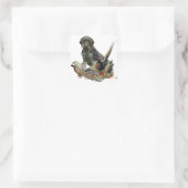 Deutsches Drahthaar Pointer Quadratischer Aufkleber (Tasche)