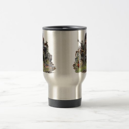 Deutsches Drahthaar Pointer Reisebecher (Mittel)