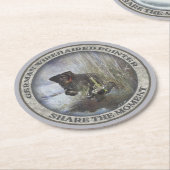 Deutsches Drahthaar Pointer Runder Pappuntersetzer (Angewinkelt)