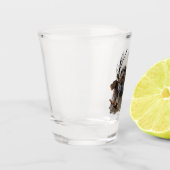 Deutsches Drahthaar Pointer Schnapsglas (Links)