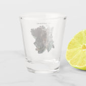 Deutsches Drahthaar Pointer Schnapsglas (Rückseite)
