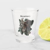 Deutsches Drahthaar Pointer Schnapsglas (Vorderseite)