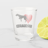 Deutsches Drahthaar Pointer Schnapsglas (Rückseite)