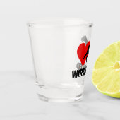 Deutsches Drahthaar Pointer Schnapsglas (Links)