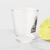 Deutsches Drahthaar Pointer Schnapsglas (Links)