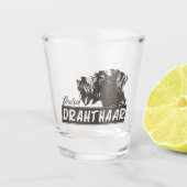Deutsches Drahthaar Pointer Schnapsglas (Vorderseite)