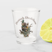 Deutsches Drahthaar Pointer Schnapsglas (Vorderseite)