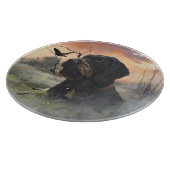 Deutsches Drahthaar Pointer Schneidebrett (Ecke)