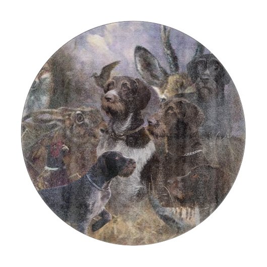 Deutsches Drahthaar Pointer Schneidebrett (Vorderseite)