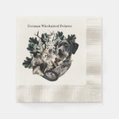 Deutsches Drahthaar Pointer Serviette (Vorderseite)