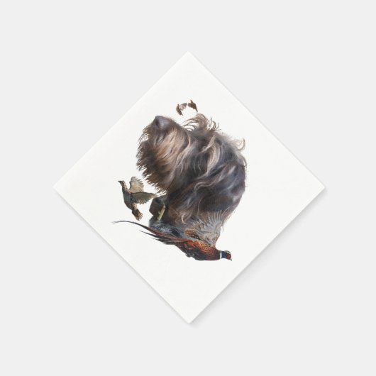 Deutsches Drahthaar Pointer Serviette (Ecke)