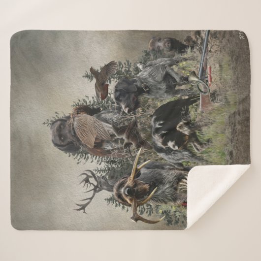 Deutsches Drahthaar Pointer Sherpadecke (Vorderseite (Horizontal))