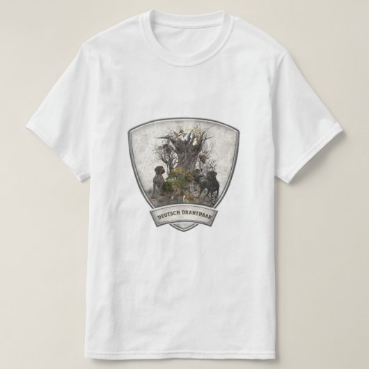 Deutsches Drahthaar Pointer T - Shirt (Design vorne)