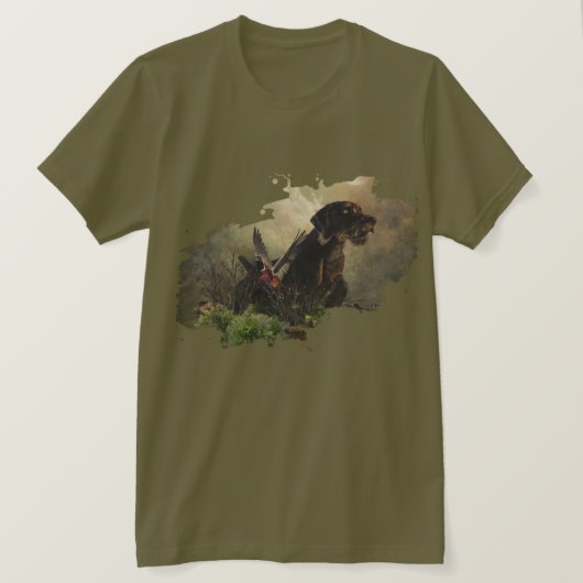 Deutsches Drahthaar Pointer T - Shirt (Design vorne)