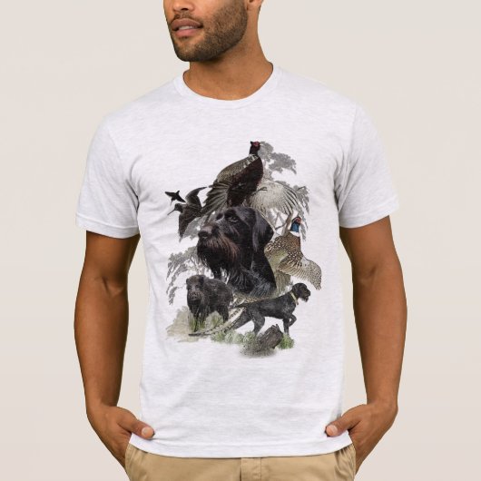 Deutsches Drahthaar Pointer T-Shirt (Vorderseite)